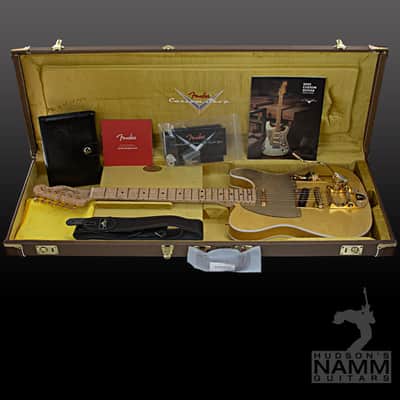 2023 Fender NAMM Display Masterbuilt NOS Gold Leaf Bigsby Telecaster by Nick Saccone Brand New! image 16