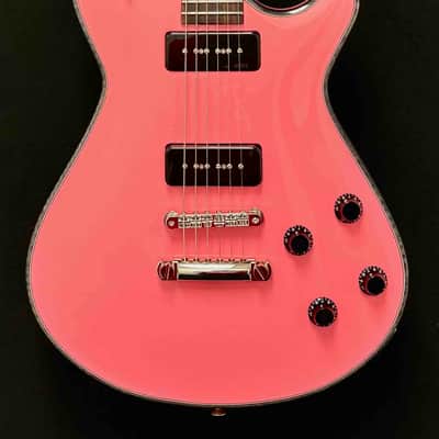 Knaggs Guitars - Kenai - TOM - Coral - Lollar P90's - Onyx Binding - Rosewood FB - Nickel Hardware - OHSC - Call for Best Price !!! image 5