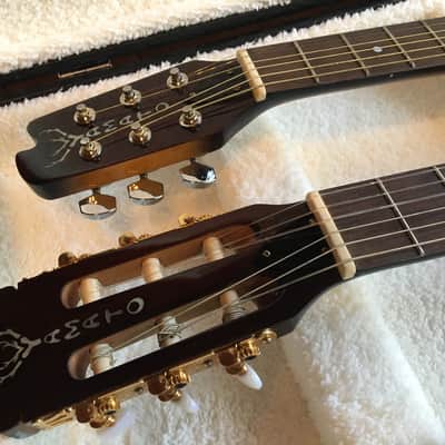 Yamato Double Neck Electric acoustic&classic Guitar image 2