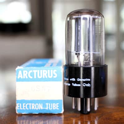 Arcturus 6SN7GTB – NOS / NIB – 1960s Flat Black Plates – D Getter – 6.6 / 7.9 mA – USA image 2