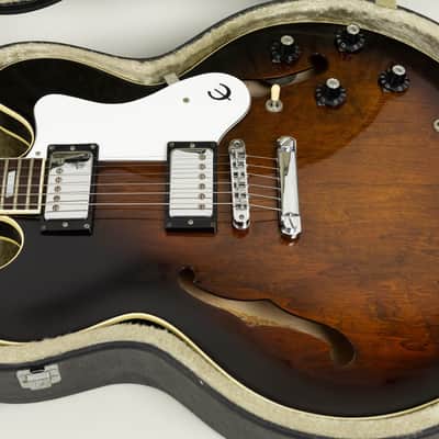 1983 Epiphone Riviera, Antique Sunburst, MIJ - Bonehead Model image 7