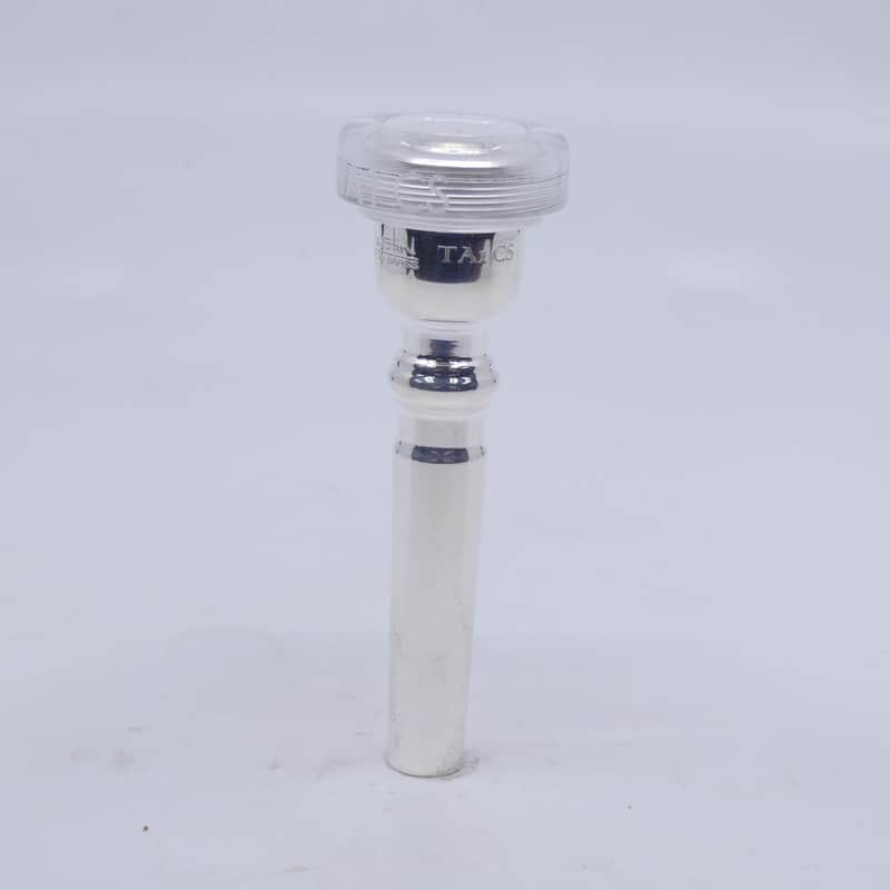 ACB TA1CS Trumpet Mouthpiece with a Clear Acrylic Rim - Silver/Acrylic image 1