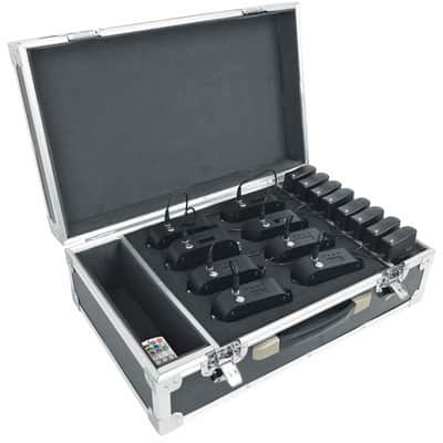 (6) American DJ ADJ ElectraPix Bar 8 Pak DMX RGBAL+UV Bar Lights w/ Flight Case image 6