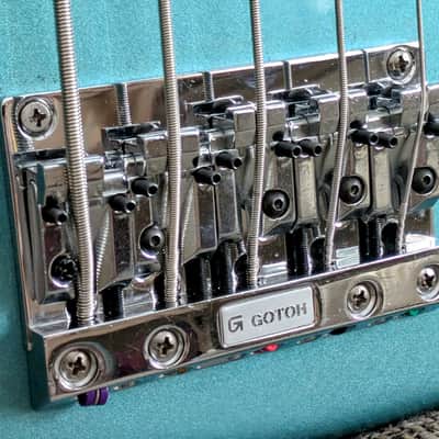 Fender Roscoe Beck Artist Series Signature Bass V 2004 - Teal Green Metallic image 14