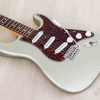 2004 Fender + MJT Stratocaster Partscaster Limited Edition CME Neck & Inca Silver Relic Body w/ Custom '69 Pickups, Case image 10