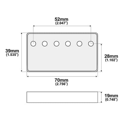 Electric Guitar Metal Humbucker Pickup Covers Neck Bridge Set Chrome image 5