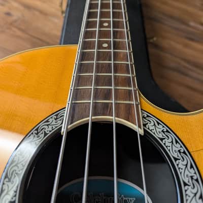 Ovation Celebrity CC074 Acoustic Electric Bass Guitar W/$200 TKL Combo Case READ image 15