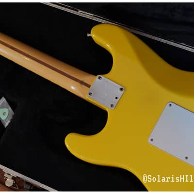 Graffiti Yellow Fender Strat Plus with Maple Fretboard 1987 - 1988 image 11