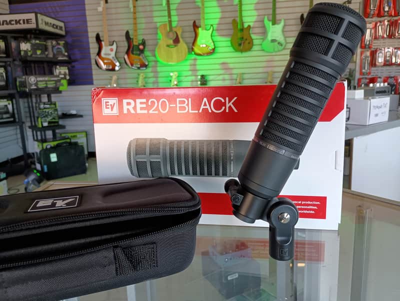 Electro-Voice RE20 Cardioid Dynamic Microphone - Black image 1