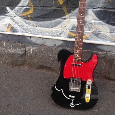 2007-2010 Fender M.I.J Mickey Mouse Telecaster Black image 1