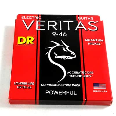 DR VTE-9/46 Veritas Electric Guitar Strings - Light and Heavy (9-46)