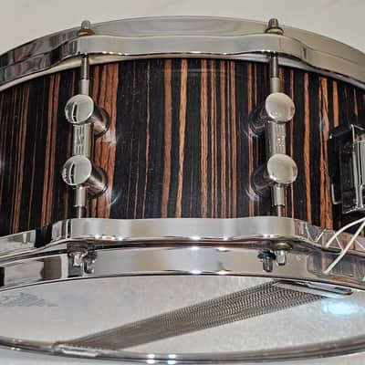 Sonor SC 10 1406 SDWD S Classix 14"x 6" Scandinavian Birch Snare in Ebony Veneer w/ Hella Hoops image 3