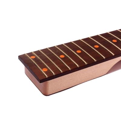 Ib Style Electric Guitar Neck, 25.5 Inch Maple Wood with Rosewood Fingerboard, 24 Frets, Natural Wood Finish, Right-Handed Replacement Parts image 3
