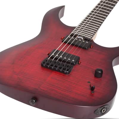 Schecter Sunset-6 Extreme - Scarlet Burst (2571) image 11
