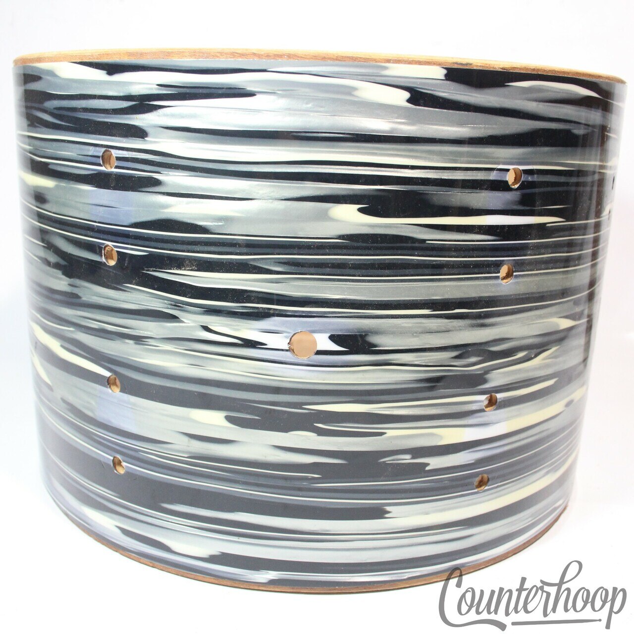 Slingerland 9x13" Tom Drum Shell 3Ply Blue Oyster Pearl Wrap May 66 Vintage 60s — main photograph