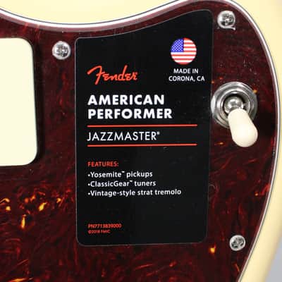 2022 Fender American Performer Jazzmaster In Vintage White Finish w/OSSC image 18