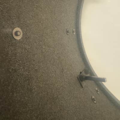 Ludwig No. 980 Super Classic Outfit 9x13 / 16x16 / 14x22" Drum Set (3-Ply) with Pointed Blue/Olive Badges 1969 - 1976 - White Marine Pearl image 23