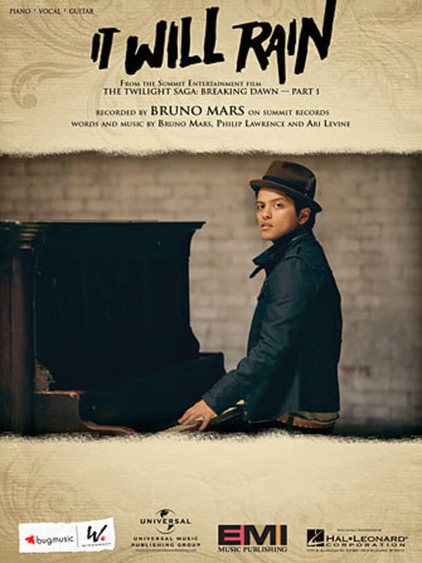 It Will Rain (from The Twilight Saga: Breaking Dawn - Part 1) (Bruno Mars) Piano image 1