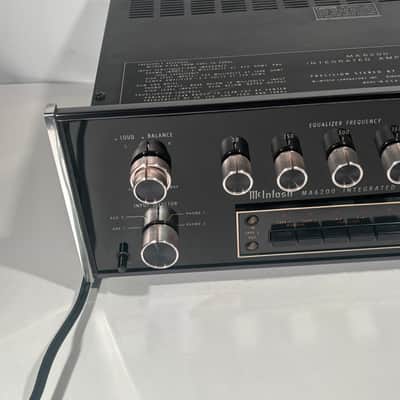 McIntosh MA6200 100-Watt Stereo Solid State Integrated Amplifier 1979 - 1991 - Black image 3