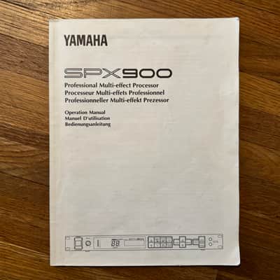 Yamaha SPX 900 Effects Processor Owner's Manual + Program Table Mode Booklet. image 2