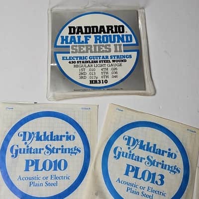 NOS D'Addario HR310 Half Rounds Series II Light Gauge Electric Guitar Strings image 2