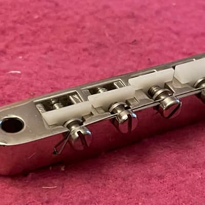 vintage 1970 1972 Gibson ABR1 NICKEL bridge for Les Paul es 335 SG 175 Barney Kessel 150 340 es-125 image 13