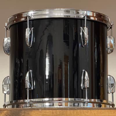 1986 Yamaha 8000 Tour Custom Piano Black Lacquer 12/13/16/22 Drum Kit image 19