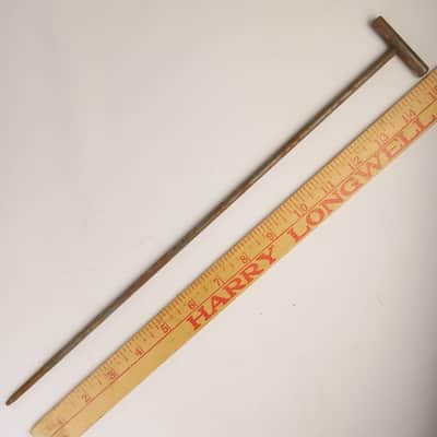 Kent? 15"Nickel 12-24 Hammerhead Bass-Drum Single-Tension T-Rod Vintage 40s image 2