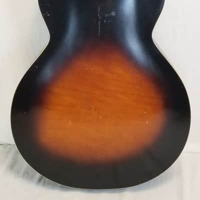 Old Kraftsman Vintage Archtop Hollowbody Electric Guitar, Single Pickup, 2-Tone Sunburst, Late '40s image 10