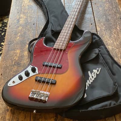 LEFTY! Fender '62 Jazz Bass Left handed 1991 Three Tone Sunburst MIJ K-Serial Japan Fujigen image 3