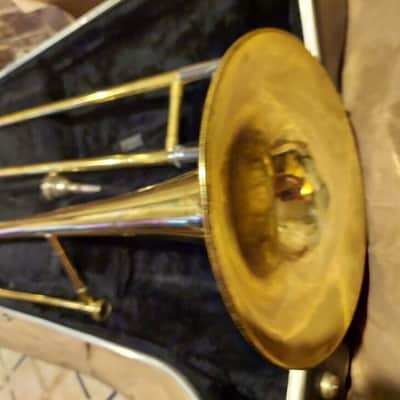 Blessing Scholastic Tenor Trombone, Case & Mouthpiece. Made in USA. Good. image 8