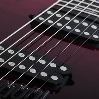 Schecter Reaper-7 Elite Multiscale LH 2185 - Blood Burst (2185) image 15