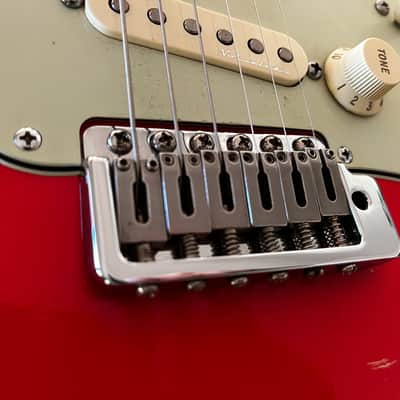 MJT VTS Stratocaster in Coral Red with CS body, Fender Vintage Noiseless Pickups and All Parts neck. Stratocaster 2018 onwards - Custom Relic image 21