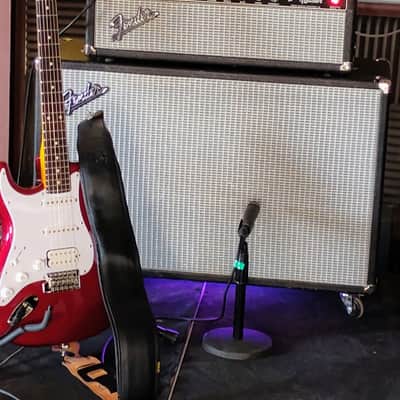 Fender Bandmaster 40-Watt 2-Channel 2x12" pre CBS Piggyback Guitar Amp 1963 - 1967 - Black Panel image 1