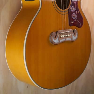 Epiphone J-200 Studio EC Electro-Acoustic Guitar in Natural, Gig Bag included image 2
