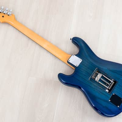 1992 Levinson Blade Texas Blue S-Style Guitar SSS Clear Blue, Japan image 13