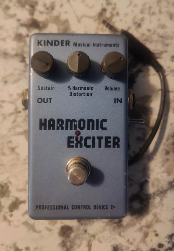 Kinder Rare Harmonic Exciter pedal 90s Exciter pedal 1980-1990 - Blue image 1
