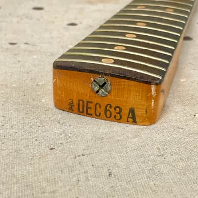1963 Fender Musicmaster 3/4 Scale Guitar Neck Vintage 1960's image 6