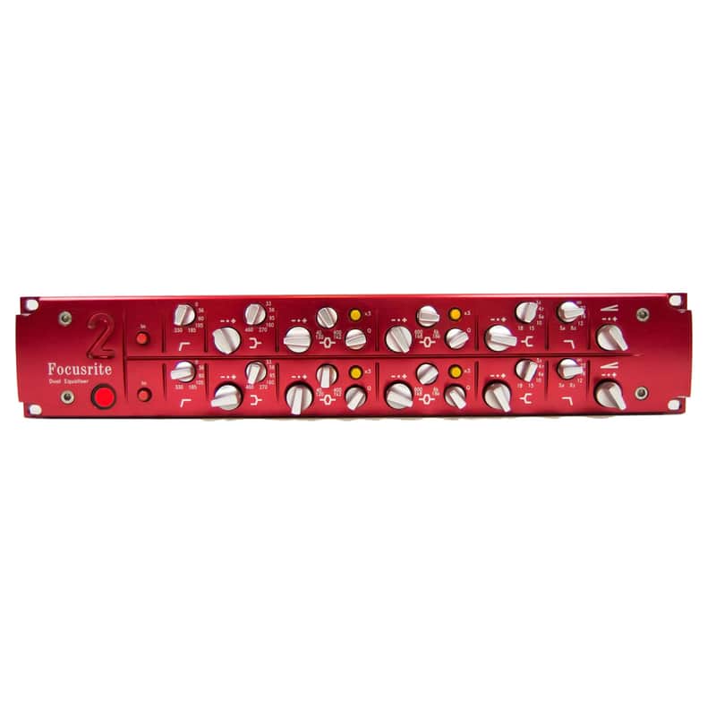 1990s Focusrite Red 2 Dual Equalizer Red