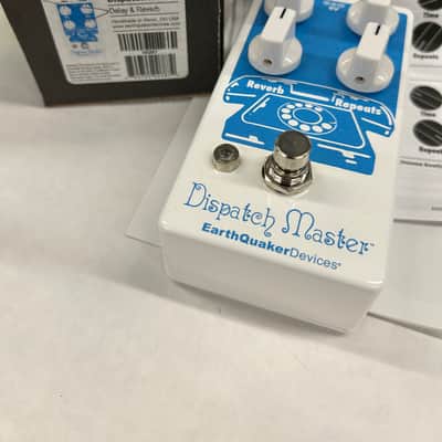 EarthQuaker Devices Dispatch Master Digital Delay & Reverb V2 2017 - 2018 - White / Blue Print image 4