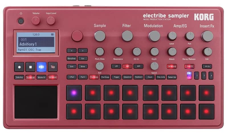 Korg Electribe2s Sampler Music Production Staion - Red image 1