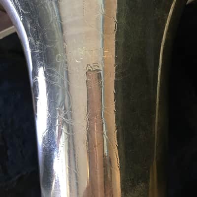 Conn 4 Valve Baritone Horn 1920 Brushed Silver image 4