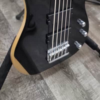AIO Wolf JB5 5 String Jazz Bass - Ebony New Model w/ Humbucker PU GS-001 image 10