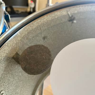 Ludwig 10 piece Mach Lug 1976 Blue Satin Drum Set image 10