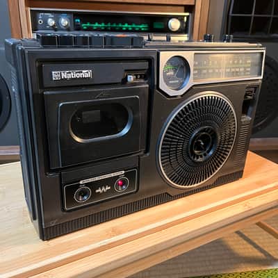 National RQ-556 Radio Cassette Recorder | Vintage Panasonic Portable Stereo | Fully Restored image 2