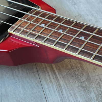1988 Greco Japan FVB-75 Flying V Bass (Cherry Red) | Reverb
