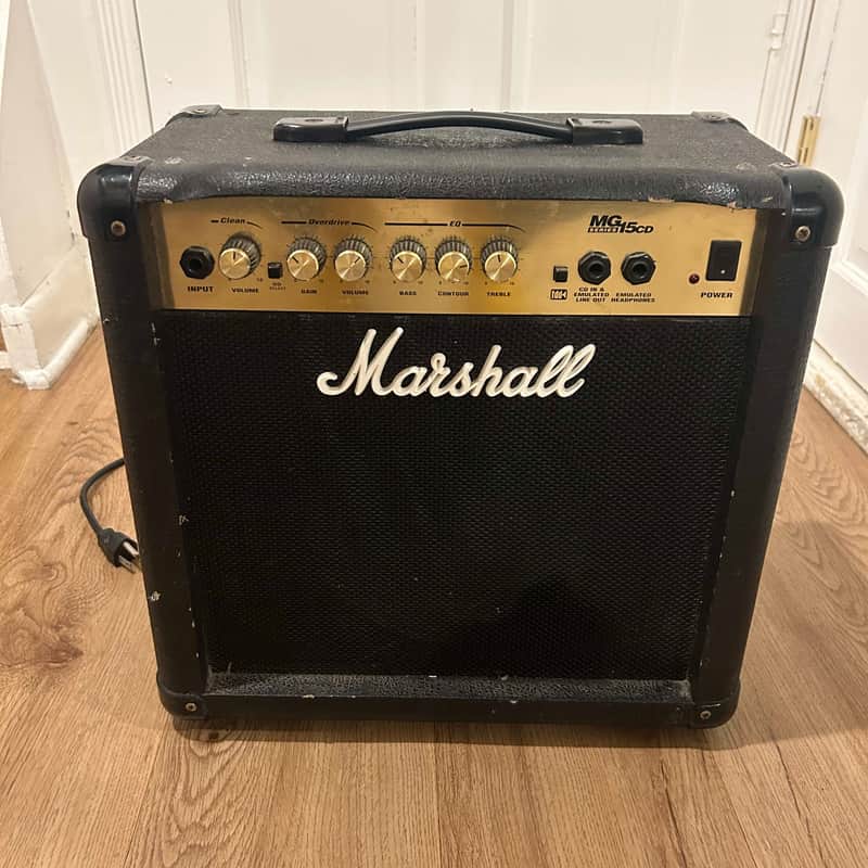 Marshall MG MG15CD 2-Channel 15-Watt 1x8" Solid State Guitar Combo 2004 - 2008 - Black image 1