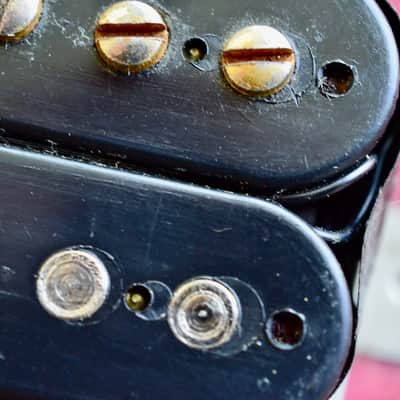 Vintage 1960 Gibson Double Black Patent Number PAF 8.04k Pickup Les Paul Standard Burst Humbucker image 12