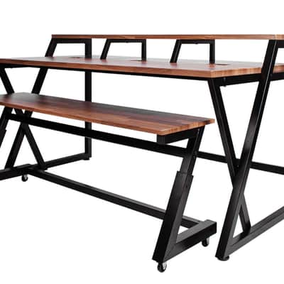 Wavebone Headquarter Studio Workstation Desk and Keyboard Tray 2026 - Walnut image 13