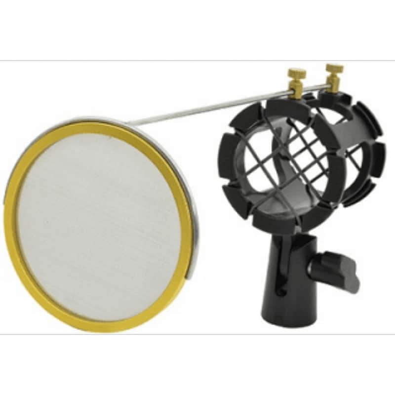 Citronic Microphone Shock Mount with Pop Screen image 1